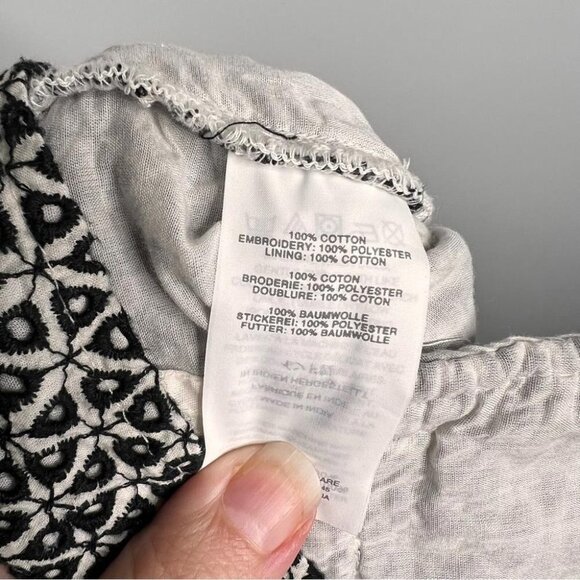 J Crew Womens Size 0 Black White Eyelet Lace Shorts Classic Preppy Coastal - Picture 9 of 12